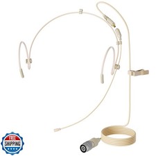 J K Professional Headset Headworn Earhook Microphone MIC-J 071S Compatible wi