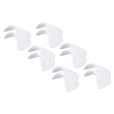 6 Pairs Shoulder Pads, Costume Shoulder Pads Sponge Pads Set-in, White, S