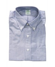 198 BROOKS BROTHERS - Blue MADE IN USA MAKERS AND MERCHANTS Shirt - 16 - 32