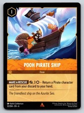 Disney Lorcana Pooh Pirate Ship Azurite Sea Rare 32/204 NM