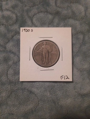 1930-P Standing Liberty Quarter 25c U.S. Coin, 90% Silver