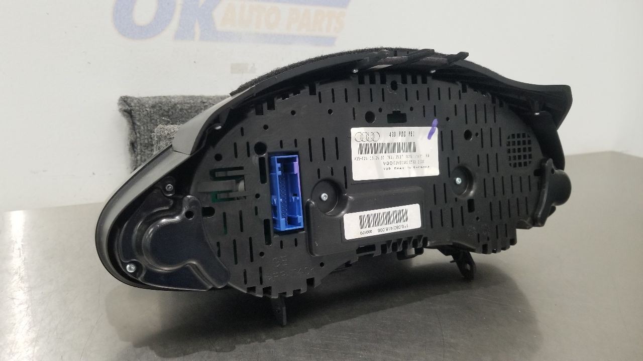 11 AUDI R8 QUATTRO 5.2L AT SPEEDOMETER INSTRUMENT CLUSTER 420920981