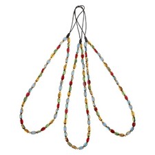 3pcs Beaded Phone Charm Lanyards Cute Cellphone Chain String Wrist Strap