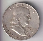 1963-D FRANKLIN HALF-DOLLAR .50¢ DENVER MINT 90% SILVER UNITED STATES OF AMERICA