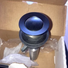 Delta RP101632BL Push Pop Up Drain without Overflow Metal Tail Piece Matte Black