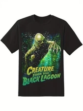 Rock Rebel Men's "Creature from The Black Lagoon" Graphic Tee -180g T-shirt