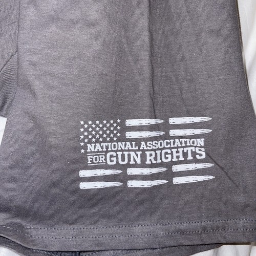 "Hell No, Joe" T-shirt From Natl Assoc for Gun Rights (Gray), 2022 Shot Show 3XL - Picture 2 of 2