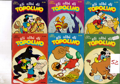 MICKEY MOUSE ALBI 6 COMICS ANTIQUE STOCK MYTHICAL VINTAGE OFFER (52)