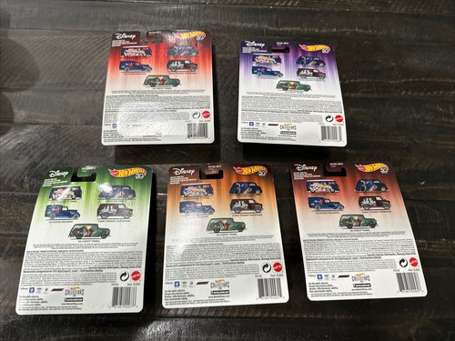 Hot Wheels Disney Movies Set of 5 2017 - 34’ Dodge - 55’ Chevy - VW Bus - Deco - Picture 7 of 12