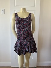 Free People Sleeveless Short Mini Summer Dress Size 4 Ruffled Hem