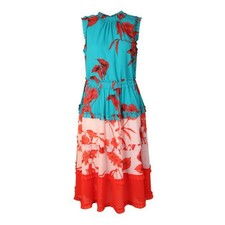 camelis fantasia tiered midi dress