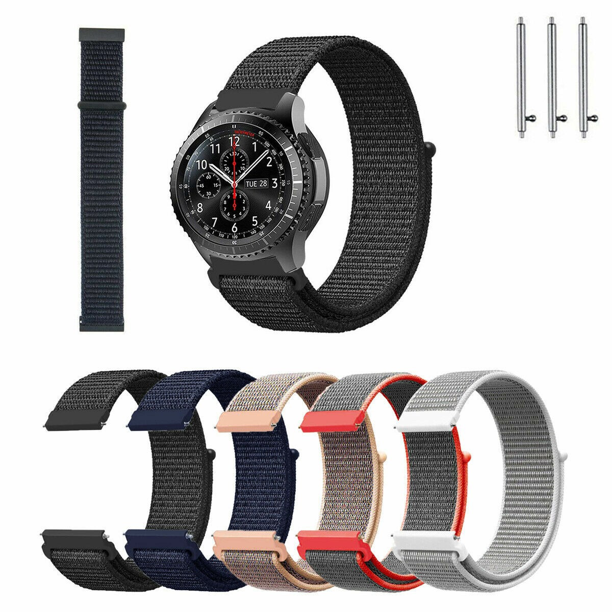 For 22MM Garmin Forerunner 265/Darth Vader/Venu Nylon