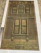 Antique Bliss green Doll house Restoration Paper Choice