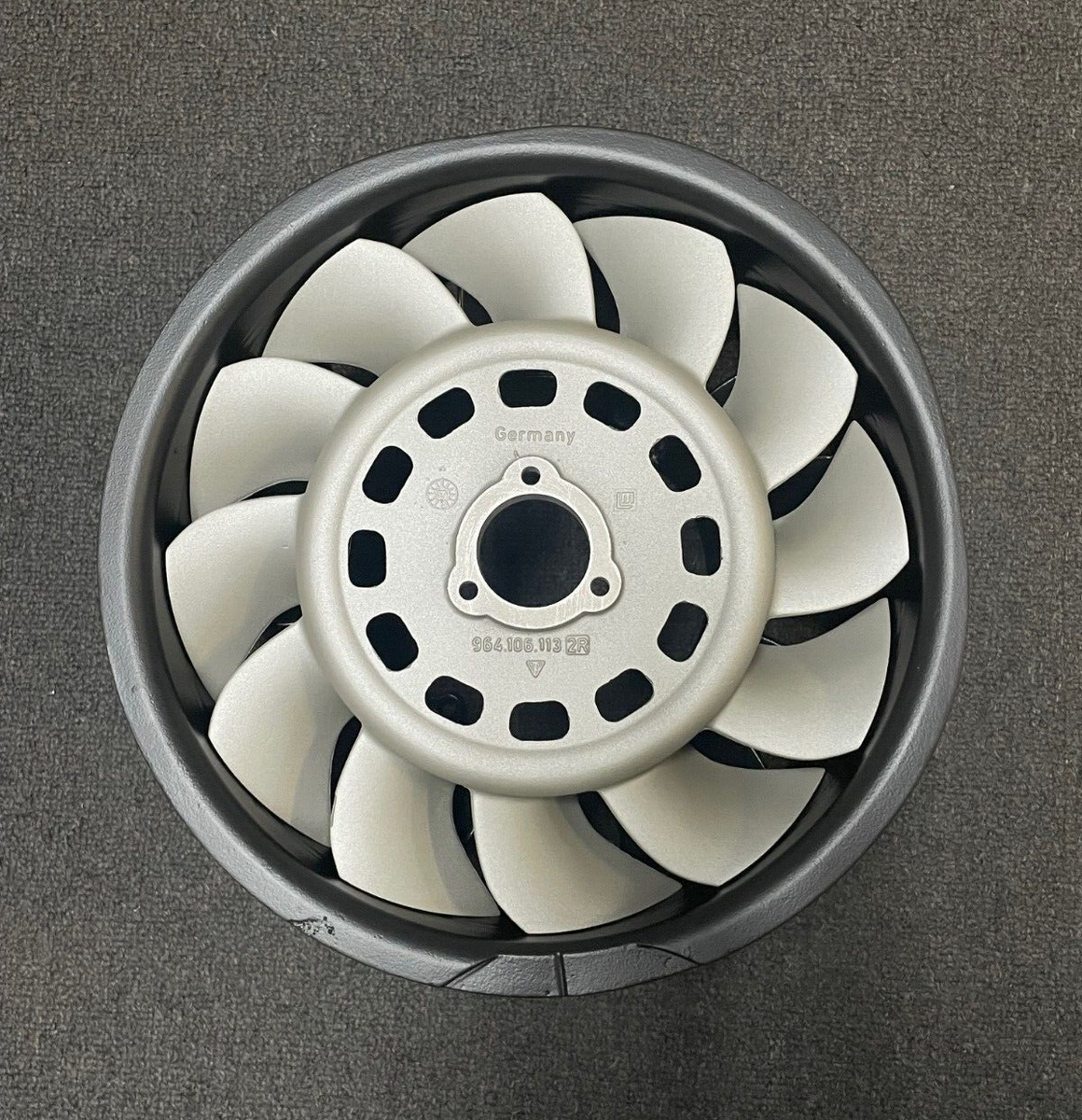 Porsche 964 930 Engine Cooling Fan + Shroud Set - Freshly Ceramic