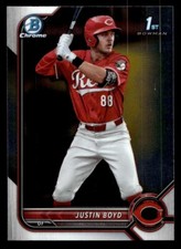 2022 Bowman Draft - Justin Boyd - 1st Bowman Chrome #BDC-13 - Reds