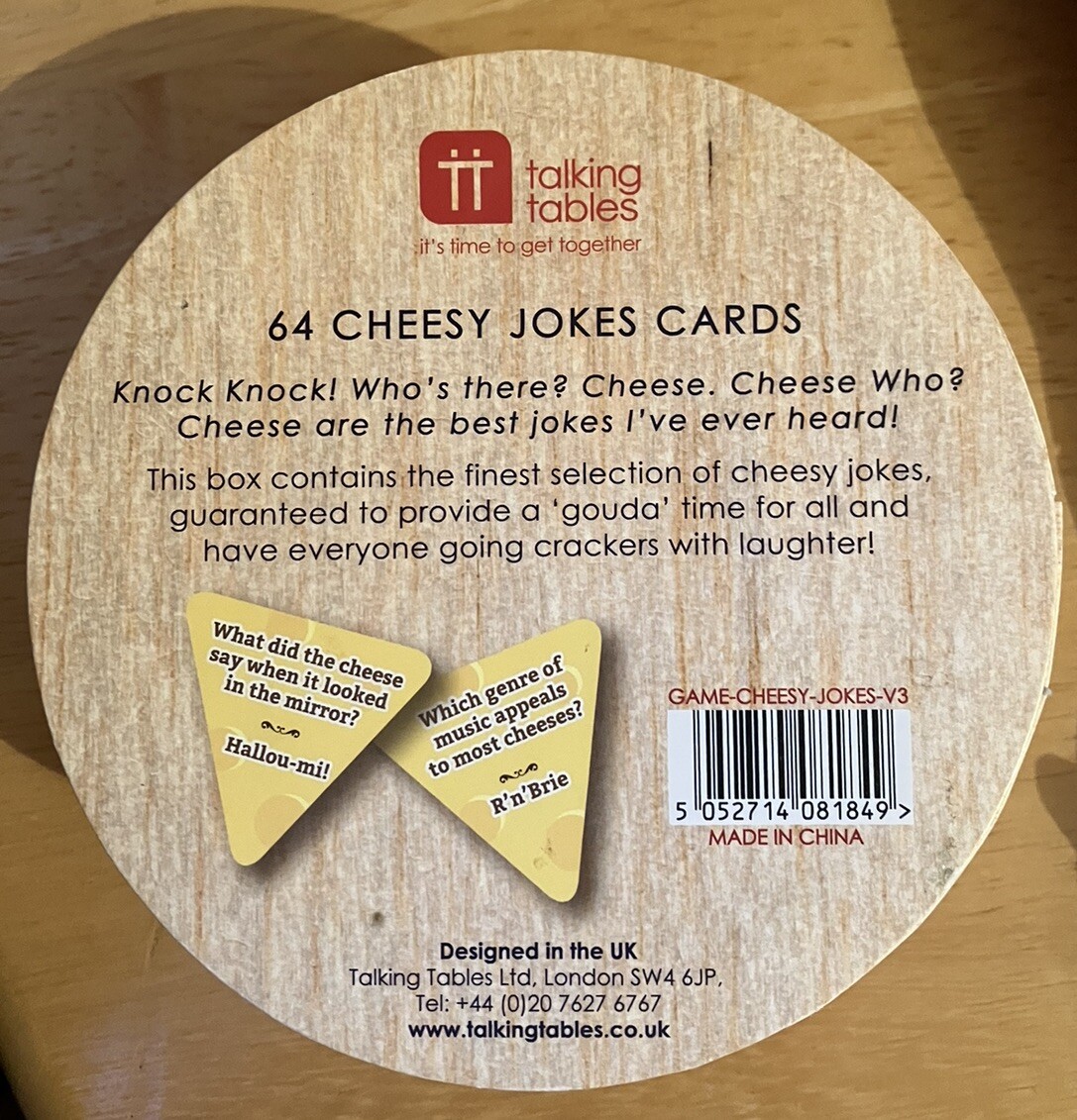 The Best Or Worst Cheesy Jokes 64 Cards Christmas Dinner Table Fun NEW