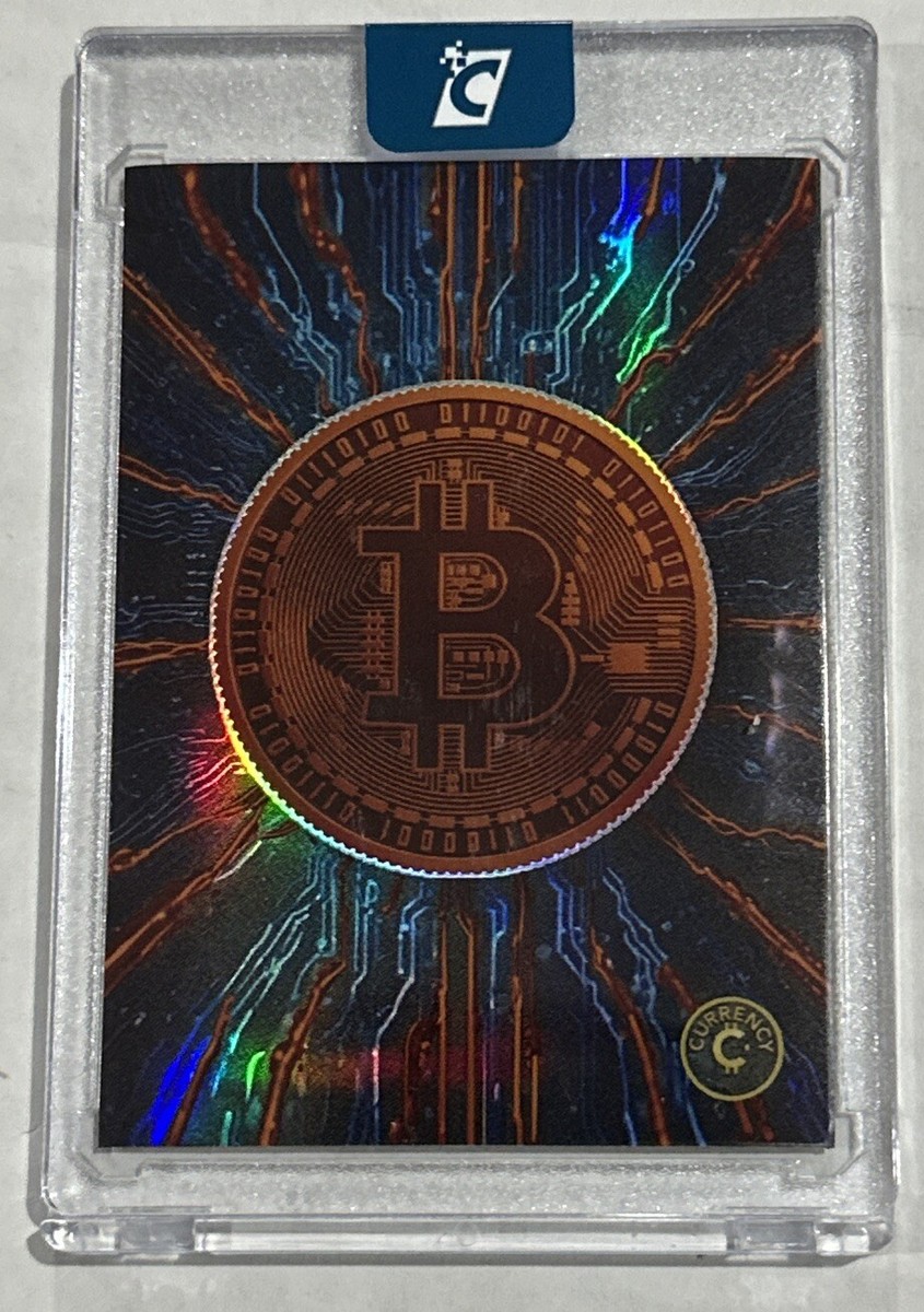 CARDMSITHS CURRENCY BITCOIN BERYL #/149REFRACTOR CARD 2024 CON EXCLUSIVE