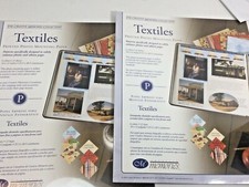 CREATIVE MEMORIES 10x12 TEXTILES Printed Photo Mounting Paper 2003 NEW Lot of 2