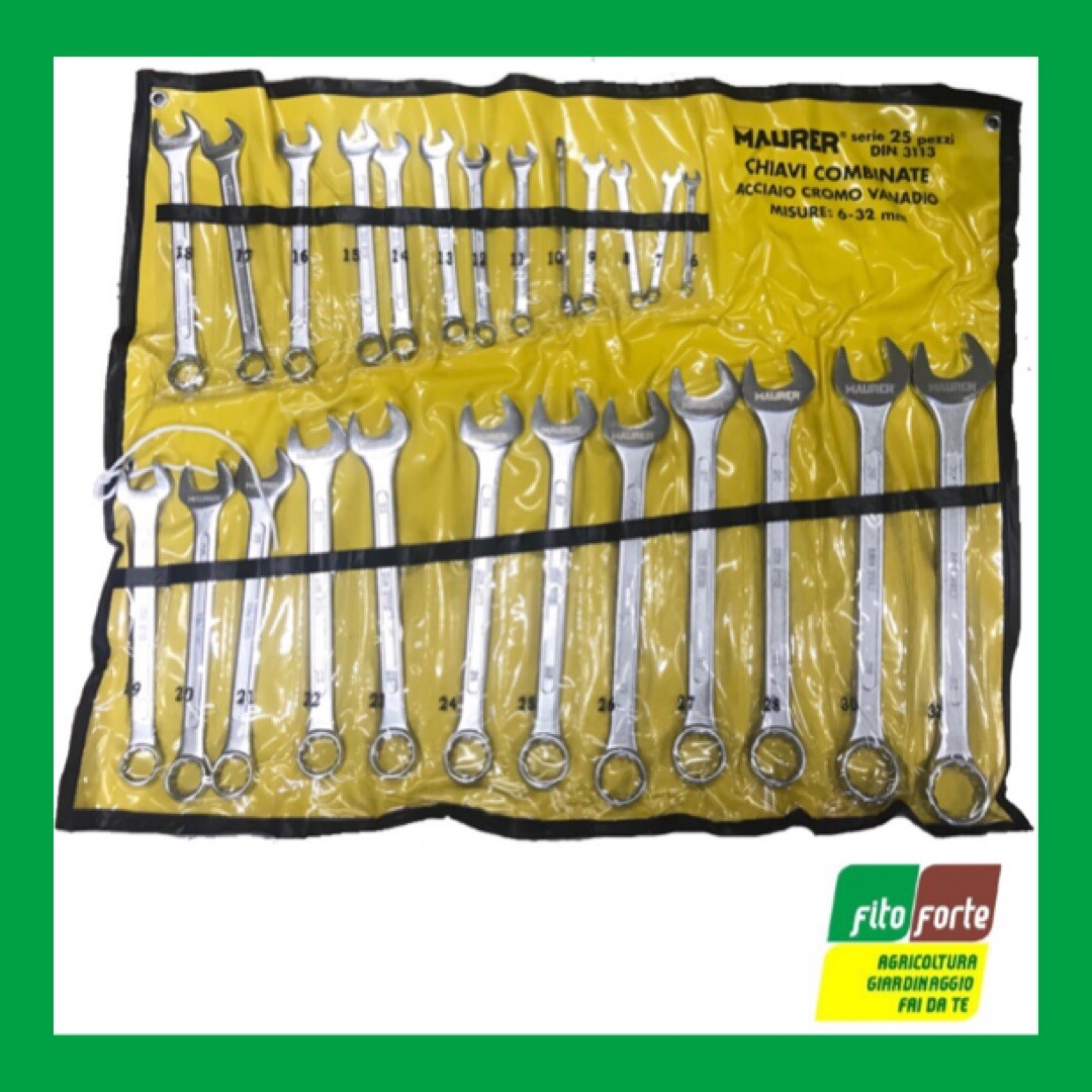 Set 25 Chiavi Combinate 6-32mm Cr-V Offerta | Kit Meccanico Professionale