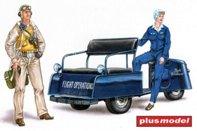 MW22 PLUSMODEL AL4027 US SCOOTER WITH CREW. ACCESSORIES  1/48
