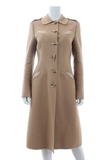 Prada Wool-angora Long Coat / Camel / Rrp: £2,490.00