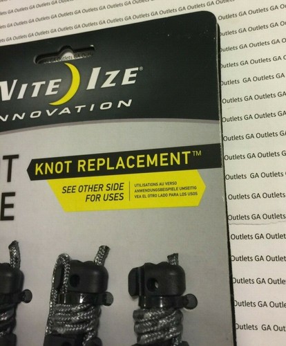 NITE IZE Knot Tying Device, 1-1/2 In., Rubber, Black (8 Pk) (5GAM6) - Picture 2 of 5