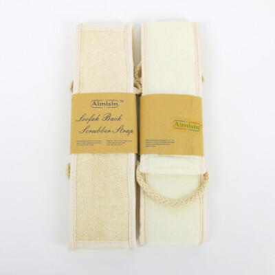 Aimisin Loofah Strap, Exfoliate Back Scrubber, Skin Cleansing Tool for Bath Spa