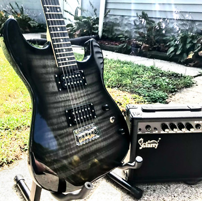  HOLIDAY SPECIAL! +AMP!  S Style Electric Guitar +Case/Bag +Strap!