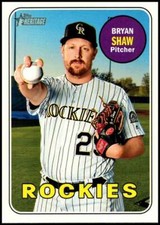 2018 Topps Heritage High Number #571 Bryan Shaw Colorado Rockies