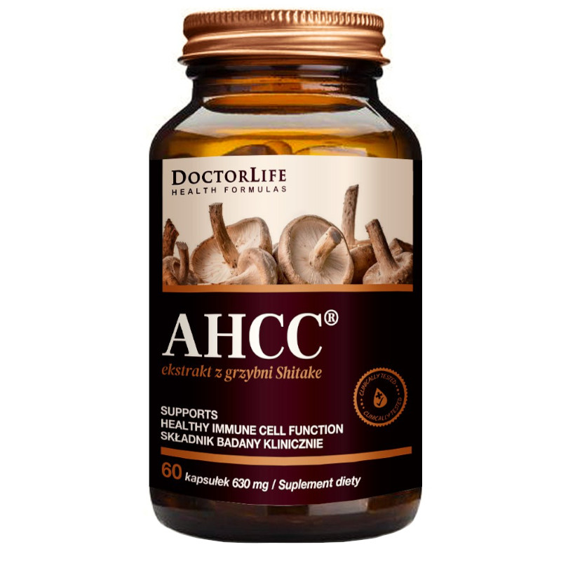 Doctor Life AHCC Shitake Mycelium Extract 630 mg, 60 cápsulas