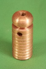 Zylinderperlenblei. Farbe Kupfer S.XX Zylinder perico plumb bob Kupferfarbe