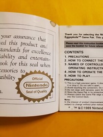 short order nes eggsplode manual