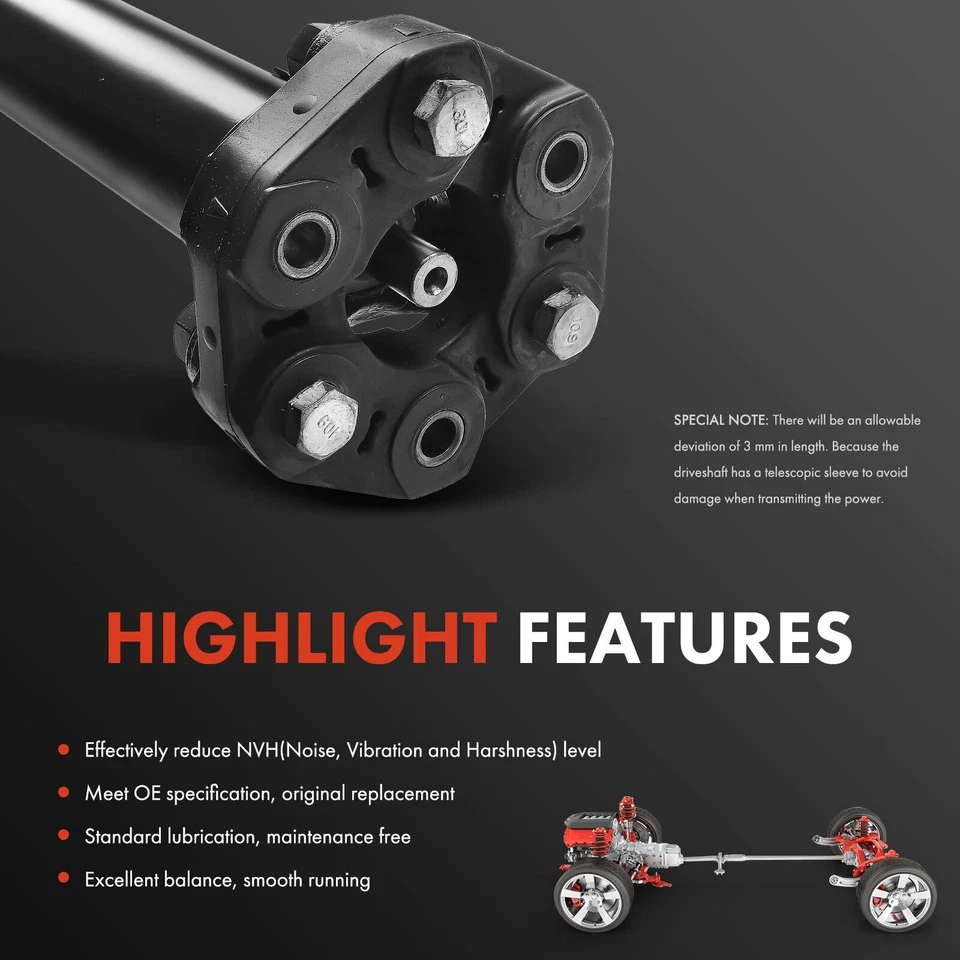 Conjunto de eje de transmisión trasero para BMW 328i xDrive F30 2013-2015 AWD sedán Foto 4 de 4