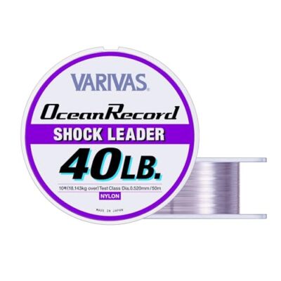 Bas De Ligne (shock Leader) VARIVAS Nylon 50 M - Couleur Gris Brume, Pour Pêche En Mer