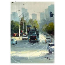 Mani Original Oil Painting on Canvas (24" x 36") Hand Signed Art