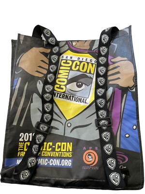 San Diego Comic Con International WB 2013 Black Bag Size 19x23
