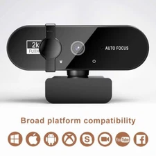 4K Webcam 1080P Mini Camera 2K Full HD Webcam with Microphone 30fps USB Web Cam