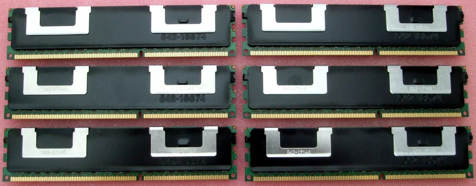 6x DDR3-1333 SDRAM RDIMM 4GB ECC MT36JSZF51272PZ-1G4F1AB PC3-10600R-9-10-J0 - Bild 2 von 2