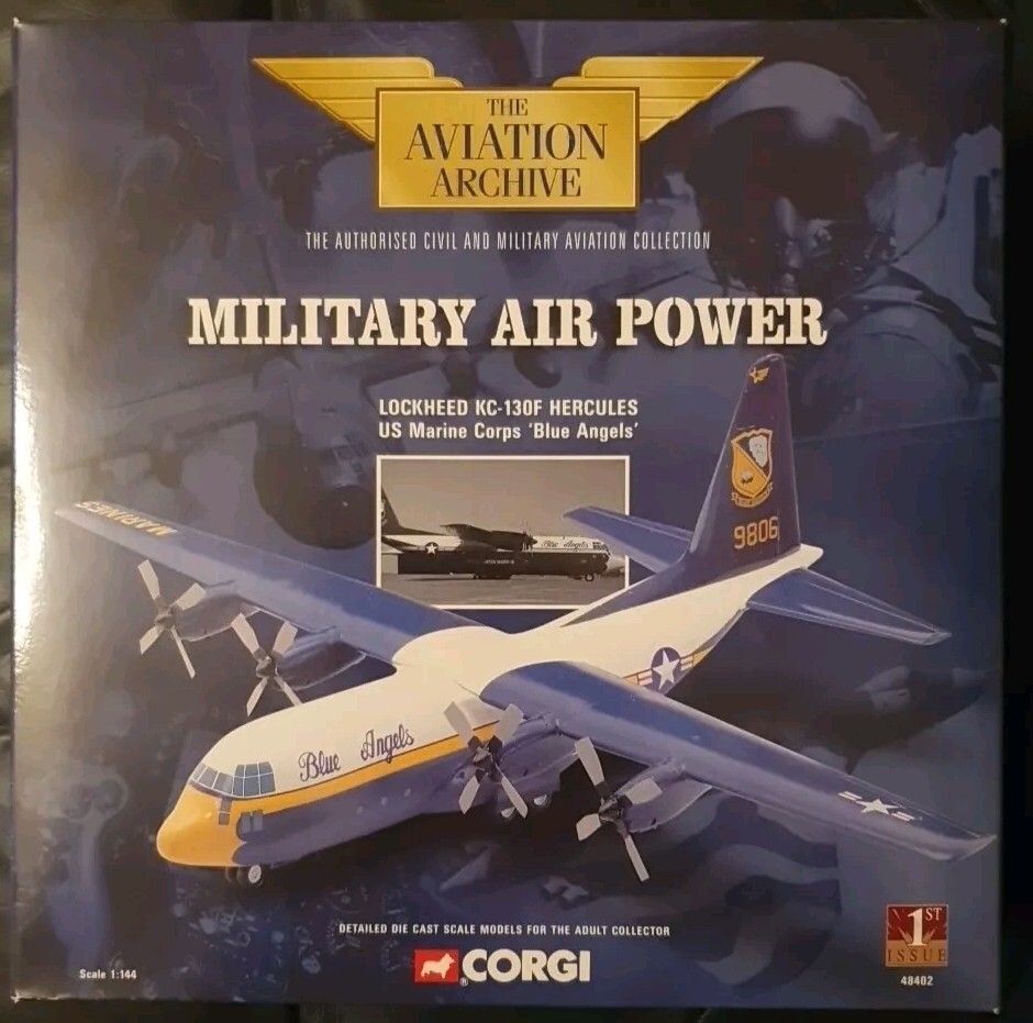 Corgi Aviation Lockheed Hercules US Marine Corps 'Blue Angels' 1:144  48402