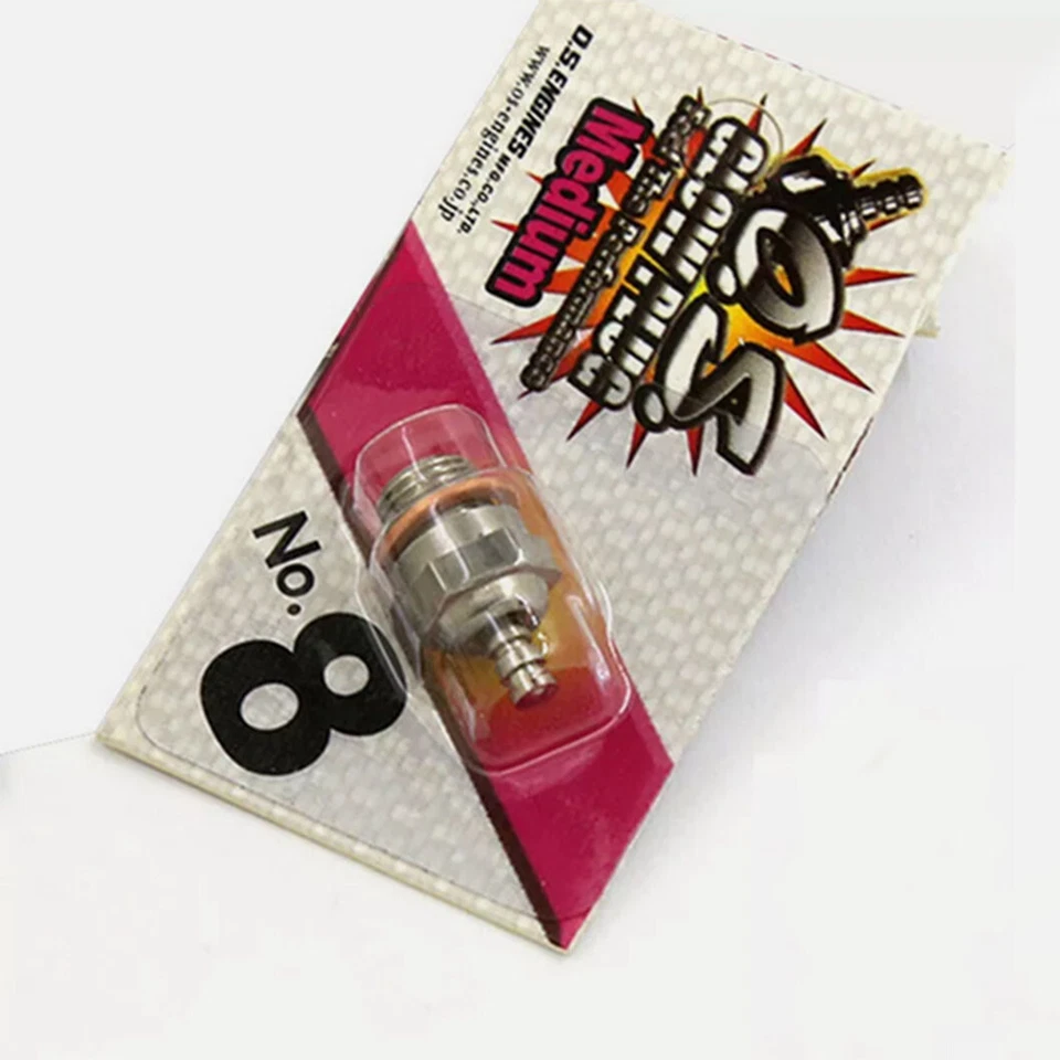 3x Medium Hot O.S. Spark Glow Plug NO.8 OS 8 for RC Nitro OS Engine Car Airplane - Image 2 of 4