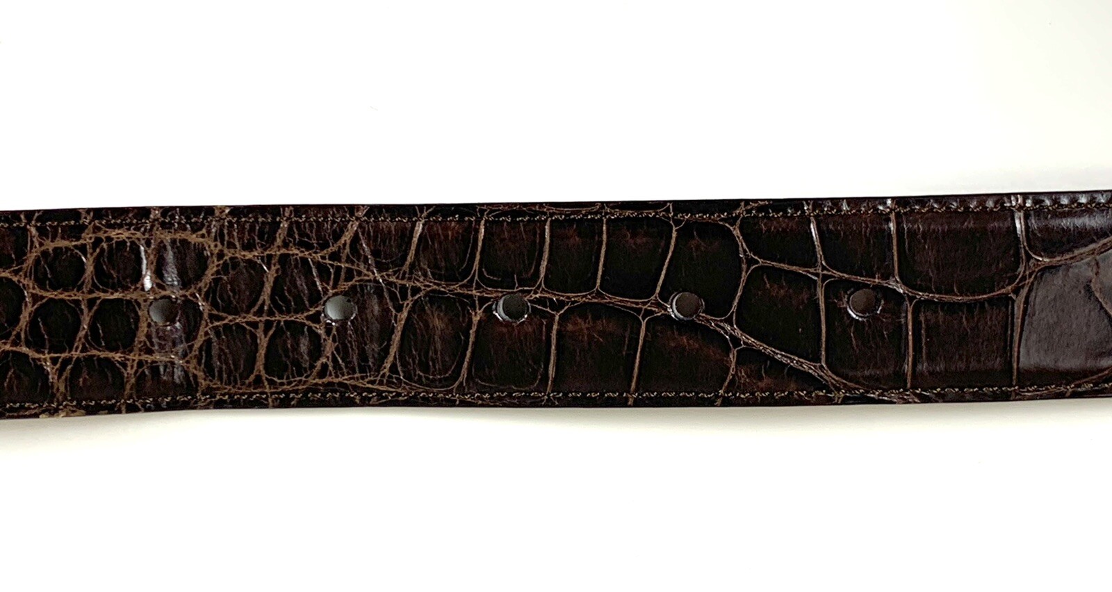 Salvatore Ferragamo Men's Brown Belt Logo Embossed Si… Gem