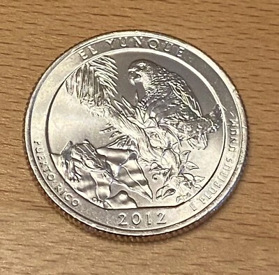 USA: El Yunque National Forest Quarter 2012, Puerto Rico, Mint P - Bild 1 von 2