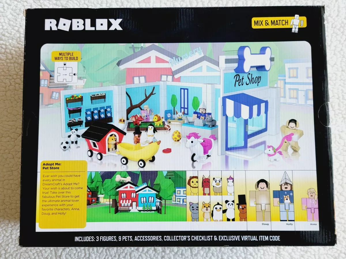 Roblox Celebrity Adopt Me Pet Shop Store 40 Pieces Playset Includes Virtual  Code 191726022213