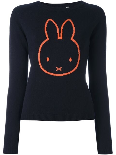 Chinti and Parker Meets Miffy Rabbit 2016 Pure Cashmere Navy Jumper ...