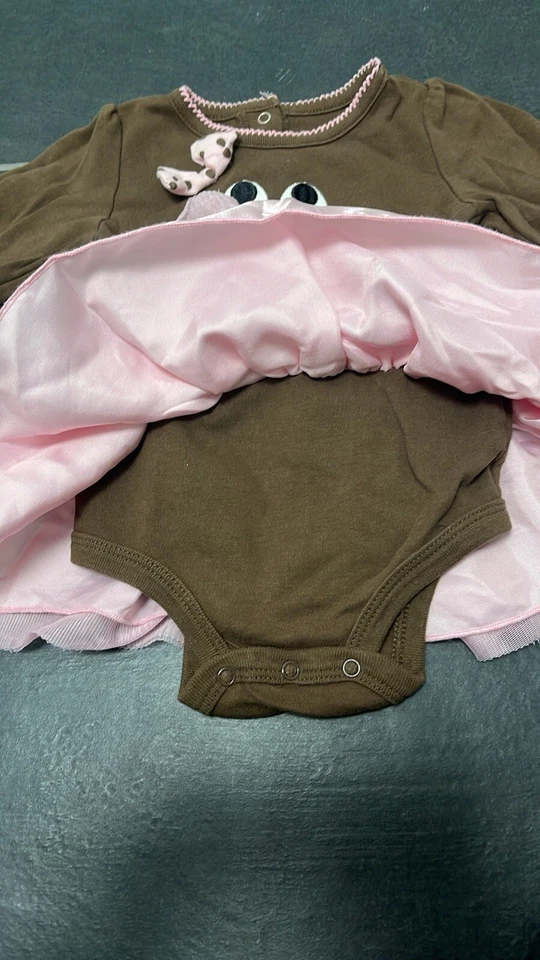 Koala Kids Baby Turkey One Piece with Ruffle Skirt size 6-9 months - Image 3 of 4