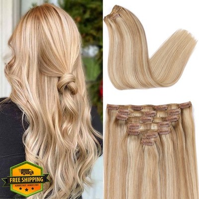 ORIGEN Clip in Hair Extensions 16 Inch P16/22 Light Blonde