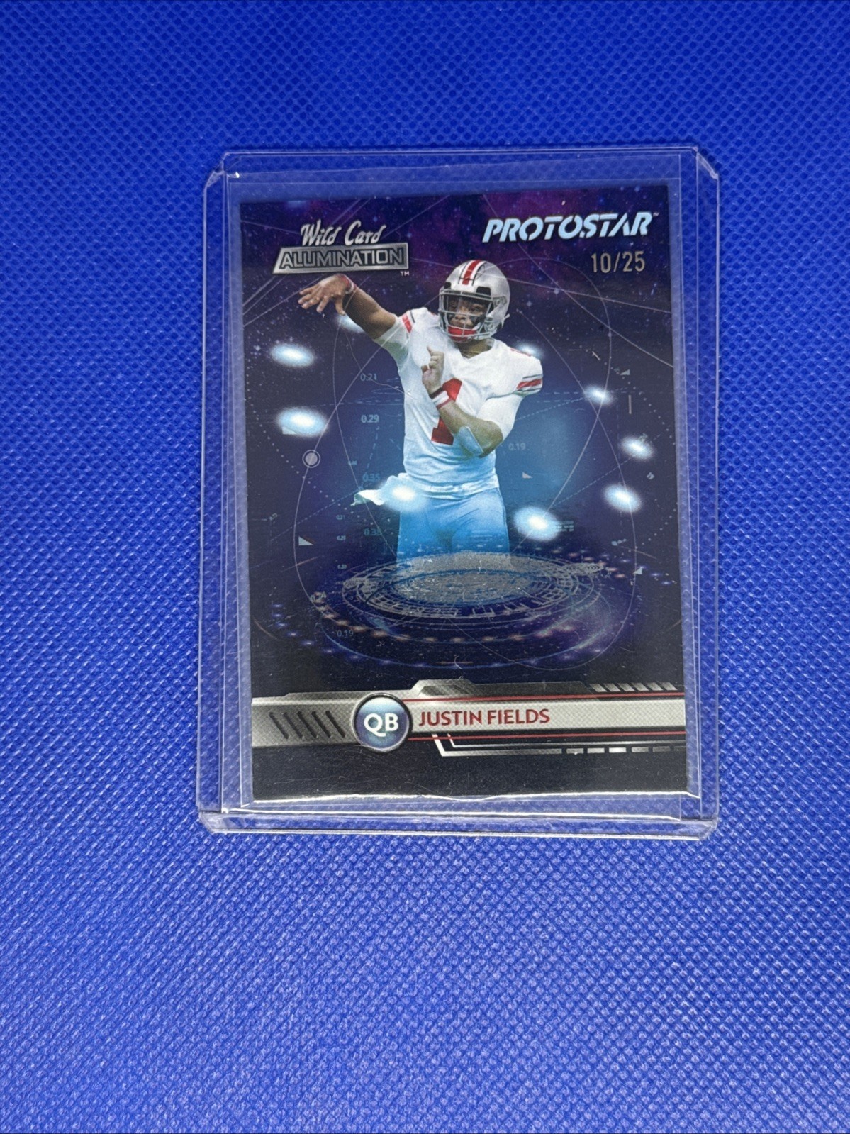 2021 Wild Card Alumination Justin Fields Protostar 10/25