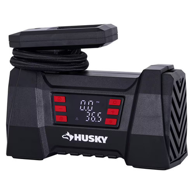 #ad Husky 12 Volt DC Portable Fast Flow Air Compressor Air Pump Inflator with Digita $27.98