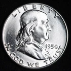 1950 SILVER FRANKLIN HALF DOLLAR ***BU***