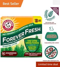 Forever Fresh Cedarwood Clumping Cat Litter 18lb  Pet-Friendly  Odor Control